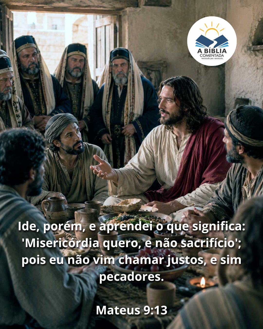 Em vez de discutir, Jesus os manda estudar. 

📖 Mateus 9:13 