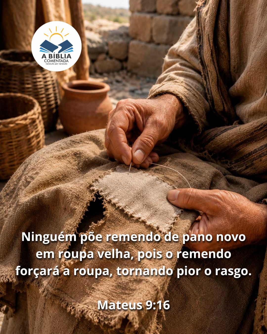 O Evangelho não cabe nas formas antigas. 

📖 Mateus 9:16 — P
